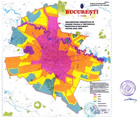 zone Bucuresti harta